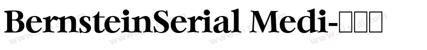 BernsteinSerial Medi字体转换